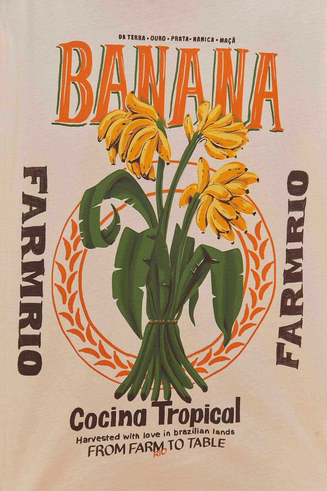 Off-White Banana Cocina Relaxed T-Shirt | FARM Rio Women