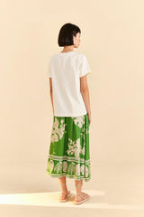 Off-White Peppers Organic Cotton T-shirt | FARM Rio Women