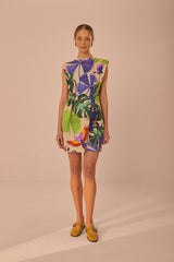 Sand Macaw Jungle Organic Cotton T-Shirt Dress | FARM Rio Women