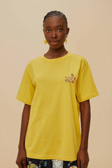 Pink Tropical Bananas Organic Cotton Relaxed T-Shirt | FARM Rio Women