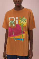 Caramel Rio Organic Cotton Relaxed T-Shirt | FARM Rio Women