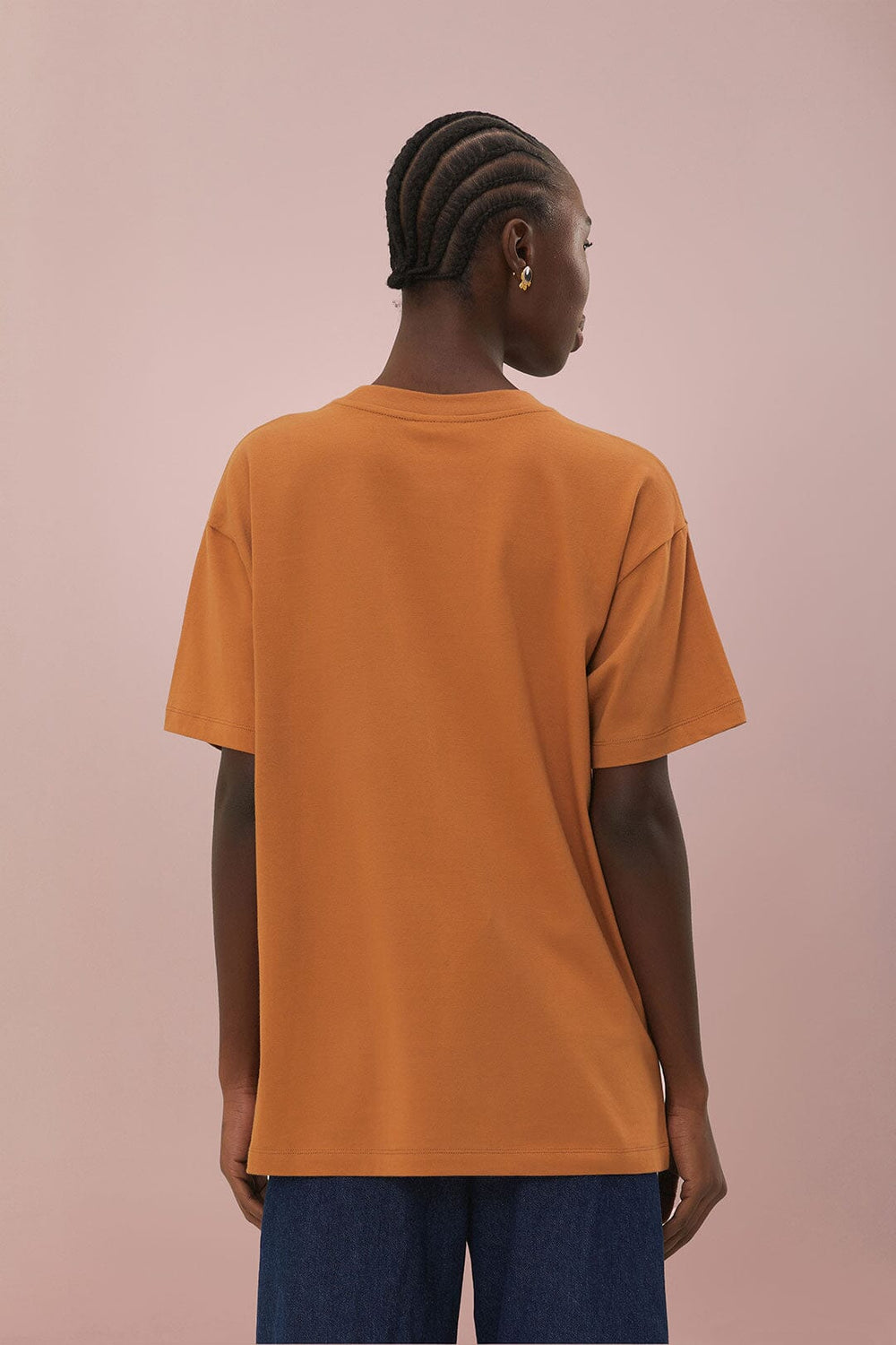Caramel Rio Organic Cotton Relaxed T-Shirt | FARM Rio Women