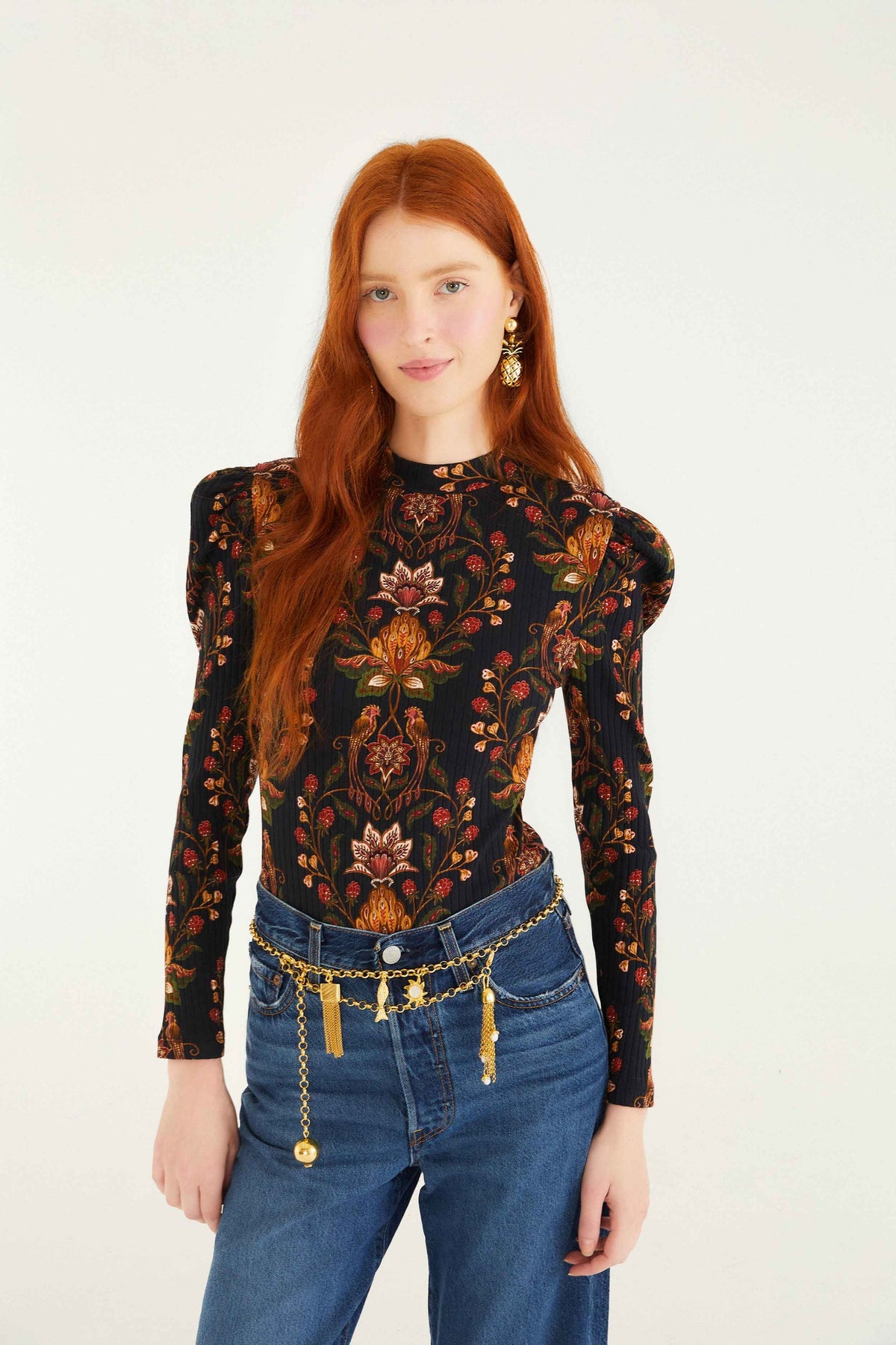Black Berry Garden Organic Cotton Bodysuit | FARM Rio | FARM Rio Women