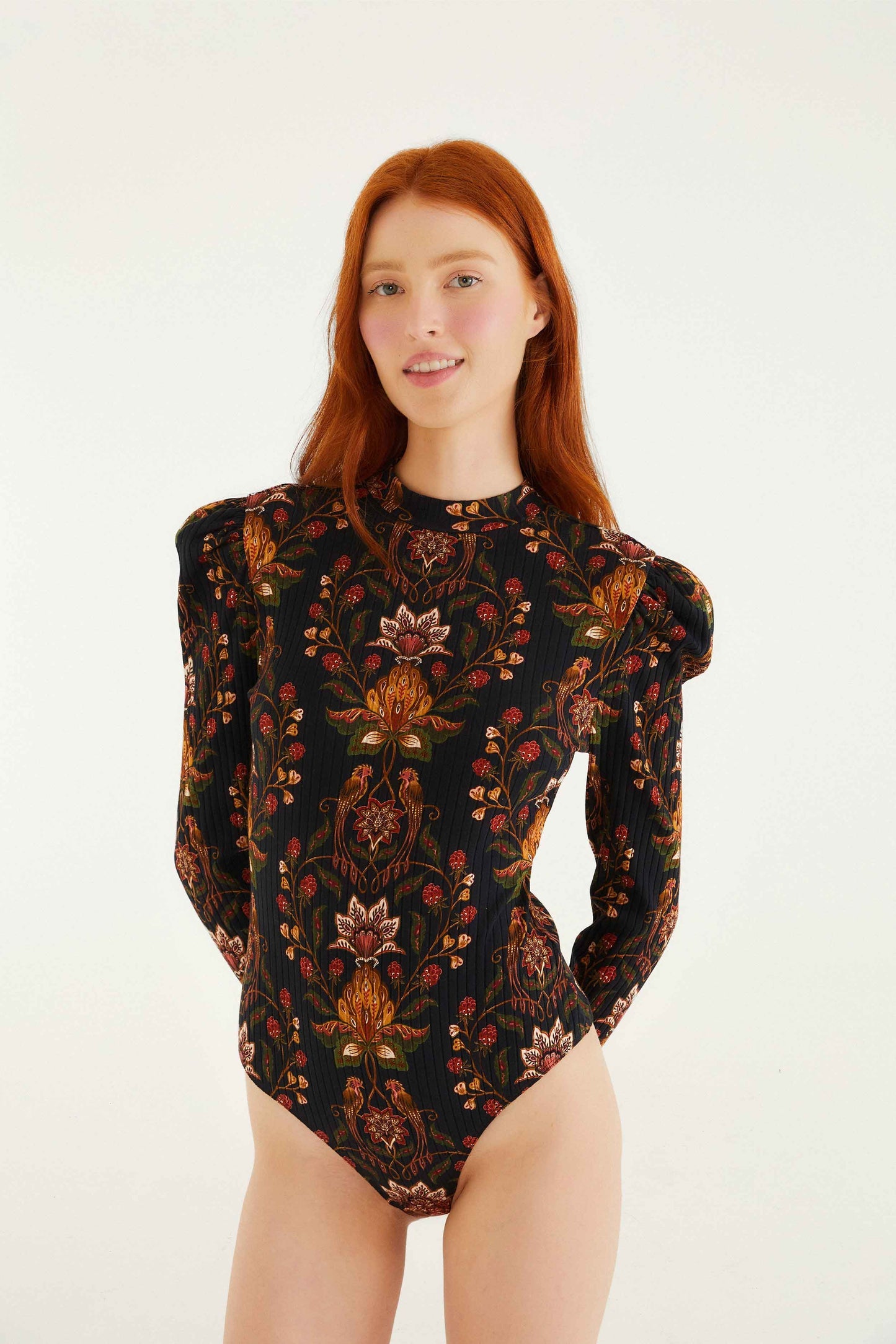 Black Berry Garden Organic Cotton Bodysuit | FARM Rio | FARM Rio Women