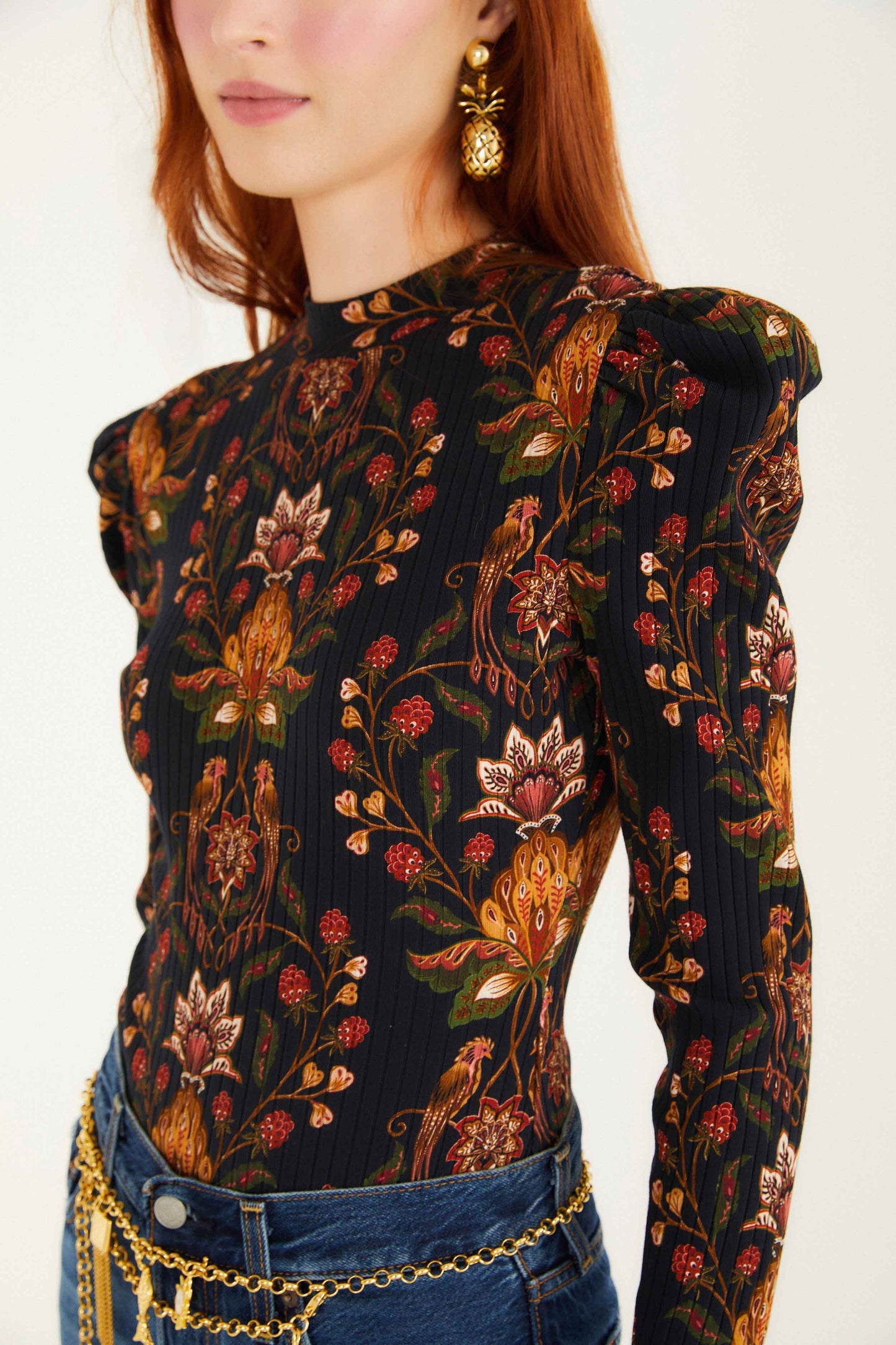 Black Berry Garden Organic Cotton Bodysuit | FARM Rio | FARM Rio Women