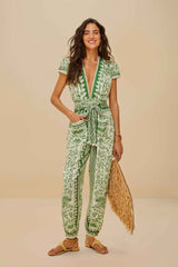 Green River Ride LENZING™ ECOVERO™ Euroflax™ Jumpsuit | FARM Rio Women