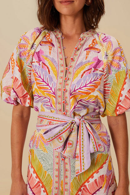 Pearl Jungle Dots Tapestry LENZING™ ECOVERO™ Euroflax™ Romper | FARM Rio Women