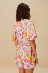 Pearl Jungle Dots Tapestry LENZING™ ECOVERO™ Euroflax™ Romper | FARM Rio Women
