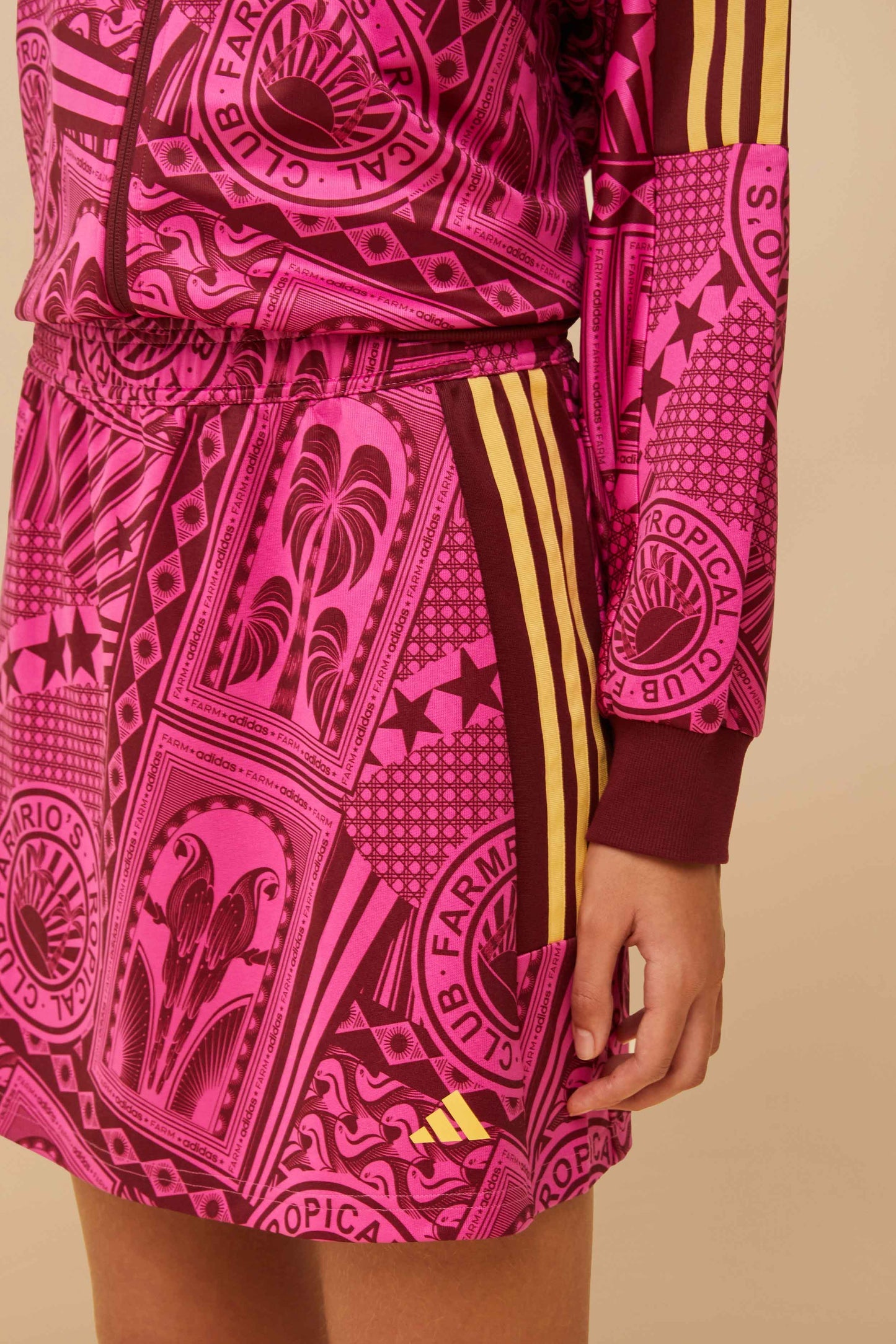 Adidas Tropical Club Pink Skirt | FARM Rio Women