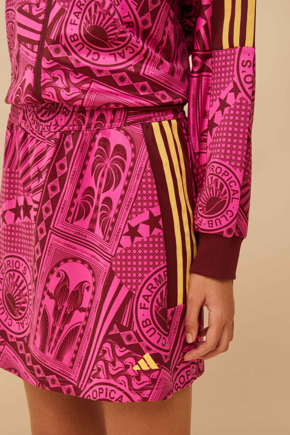 Adidas Tropical Club Pink Skirt | FARM Rio Women