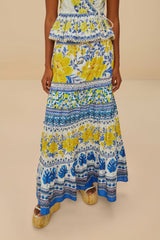Off-White Zuli Low Rise Maxi Skirt | FARM Rio Women