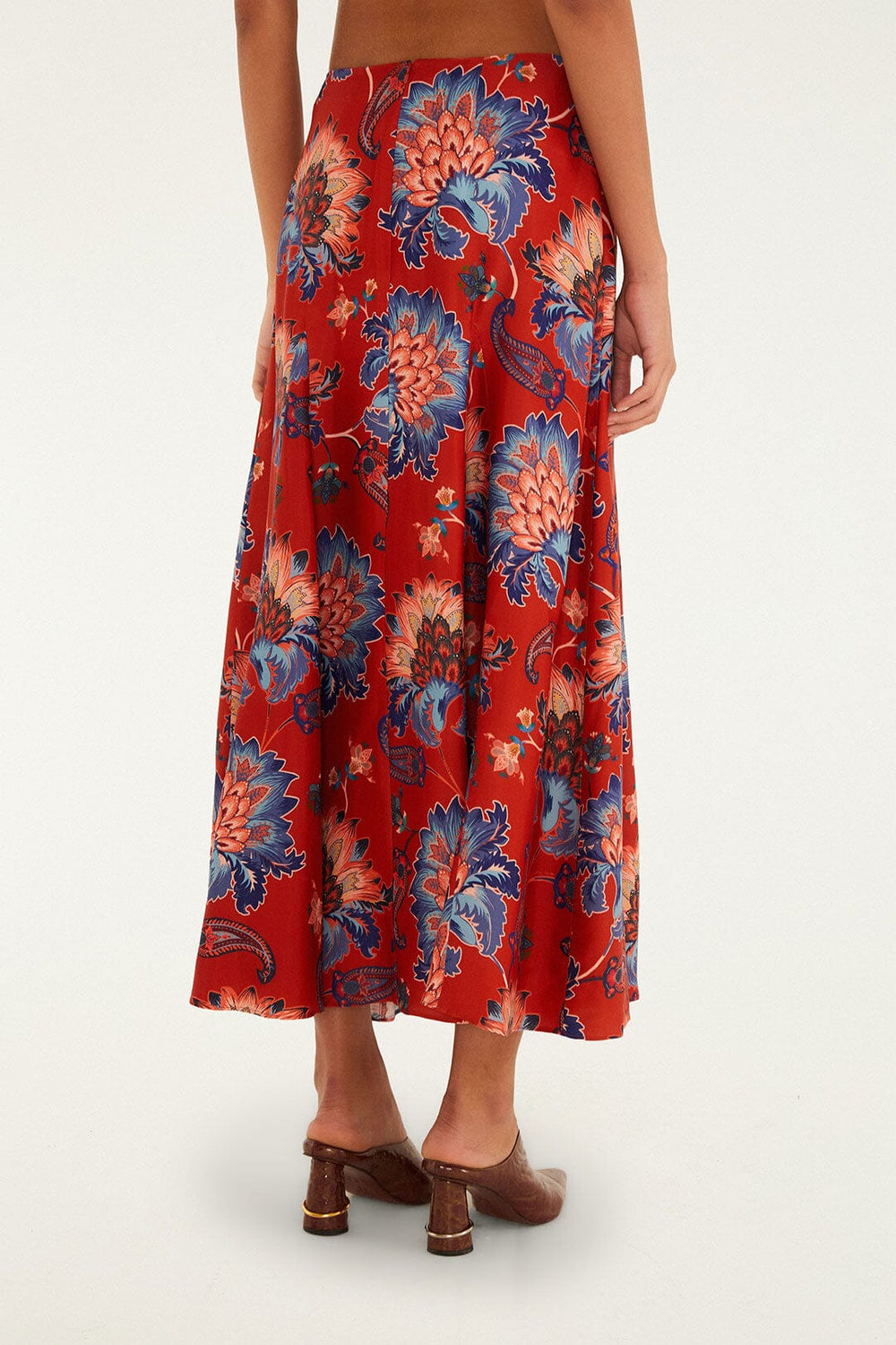 Red Luang LENZING™ Maxi Skirt | FARM Rio Women