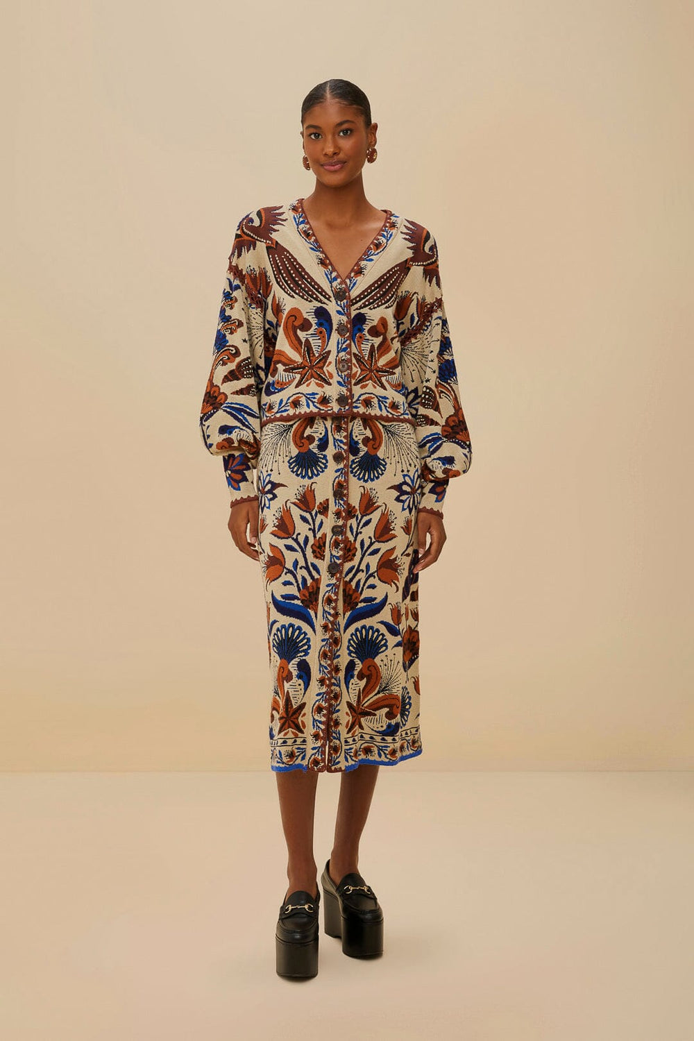 Sand Nature Land Knit Skirt | FARM Rio Women