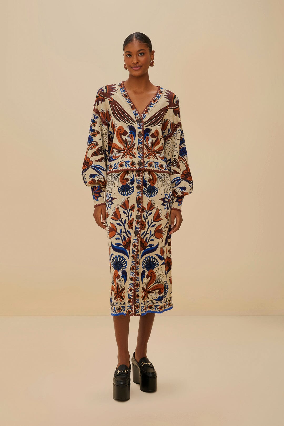 Sand Nature Land Knit Skirt | FARM Rio Women