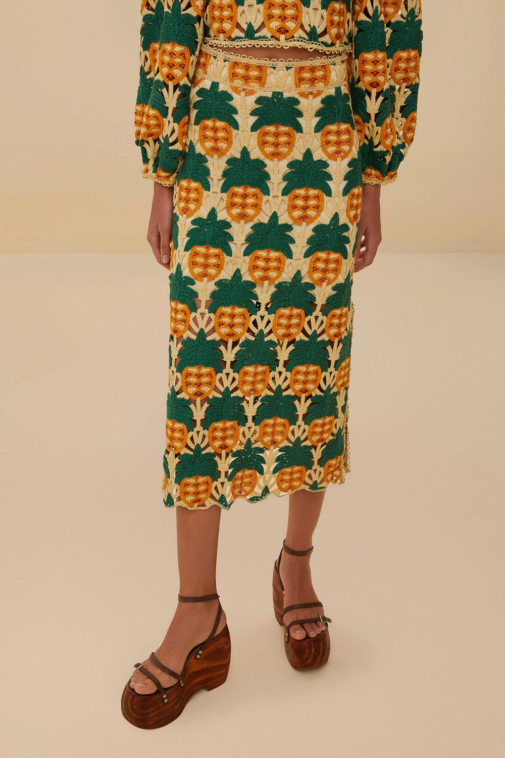 Sand Pineapple Crochet Skirt | FARM Rio Women