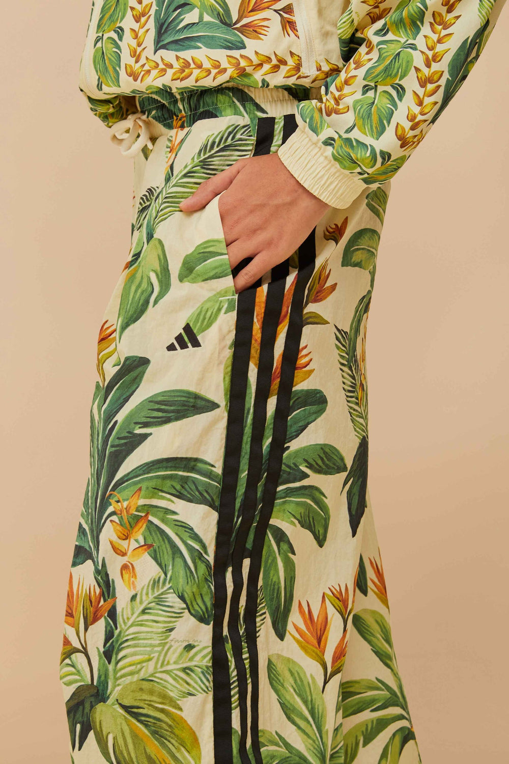 Adidas Tropical Breeze Cream White Pants | FARM Rio Women
