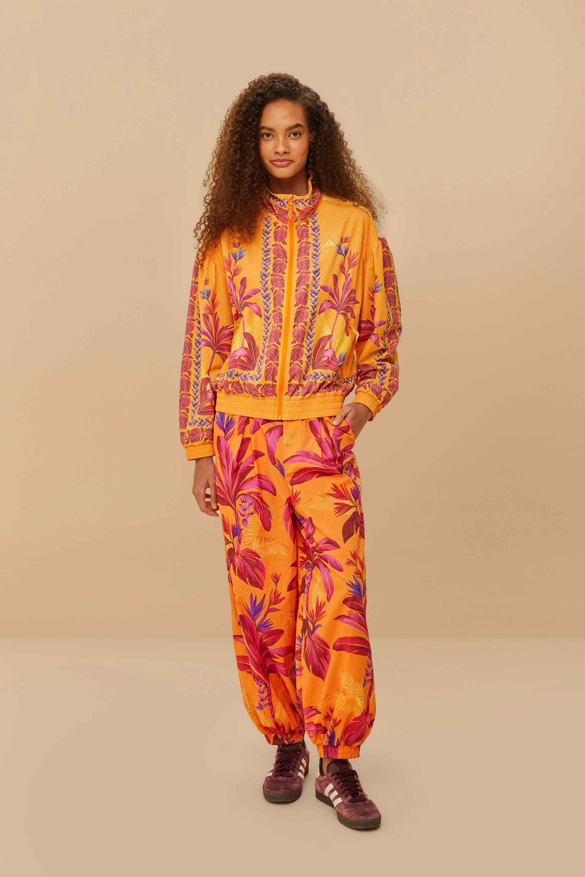 Adidas Tropical Breeze Bright Orange Pants | FARM Rio Women