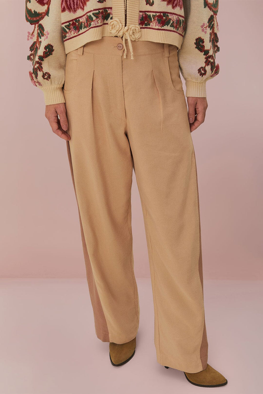Bicolor High Waist Pants | FARM Rio Women