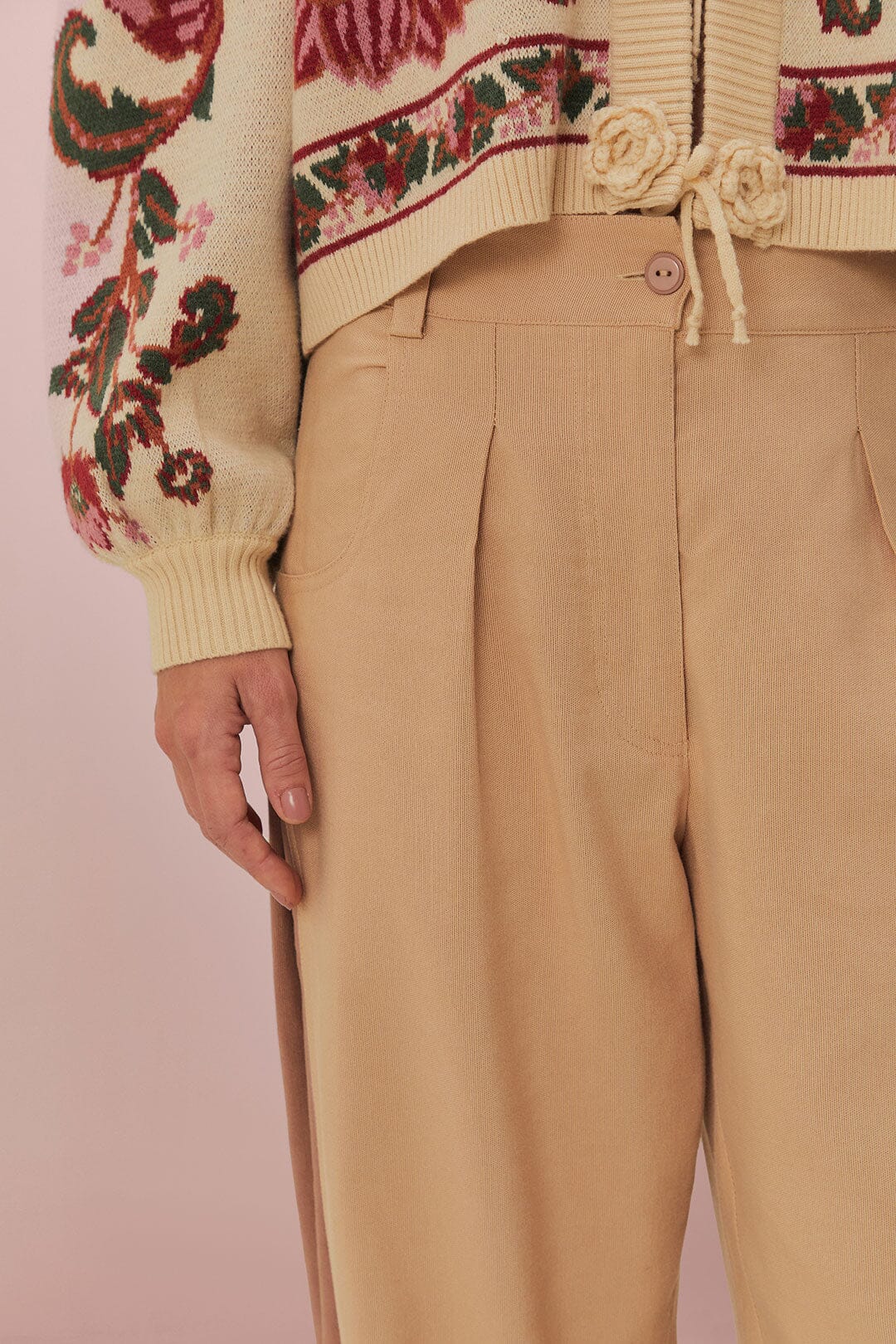 Bicolor High Waist Pants | FARM Rio Women