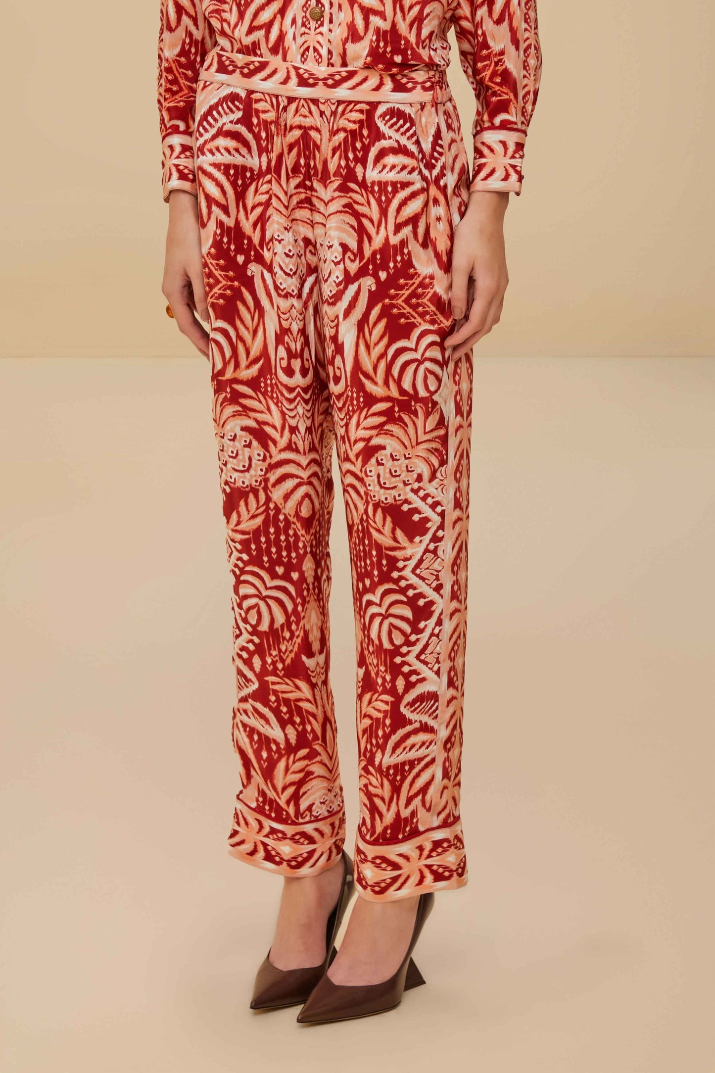 Tropical Tapestry Red Pajama Pants | FARM Rio Women