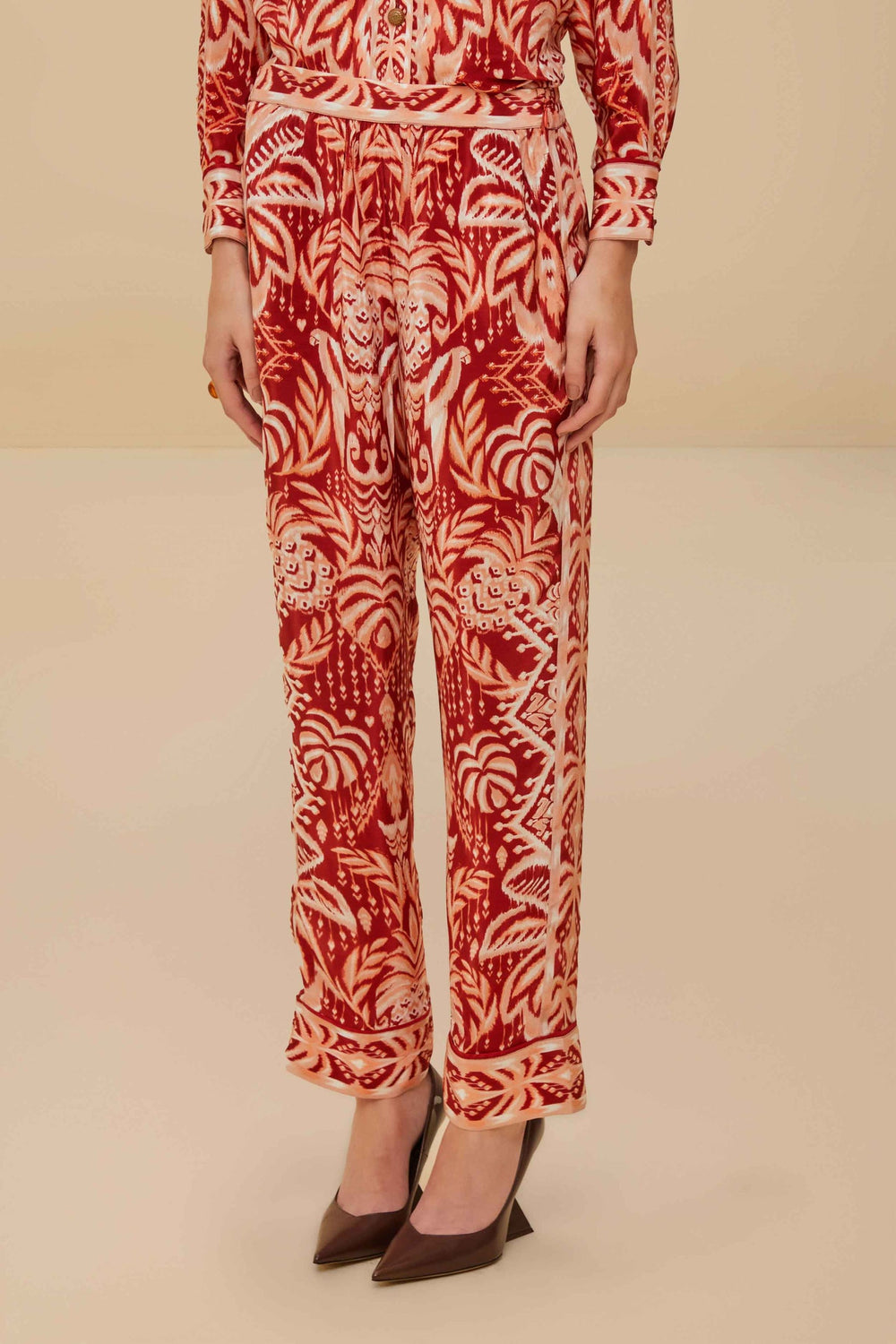 Tropical Tapestry Red Pajama Pants | FARM Rio Women