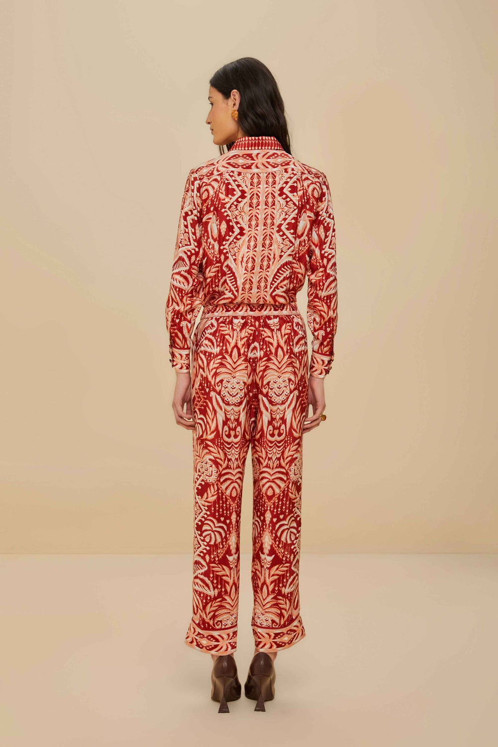Tropical Tapestry Red Pajama Pants | FARM Rio Women