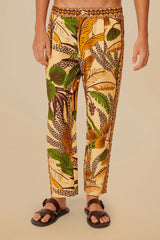Sand Foliage Sketch LENZING™ ECOVERO™ Euroflax™ Pants | FARM Rio Women