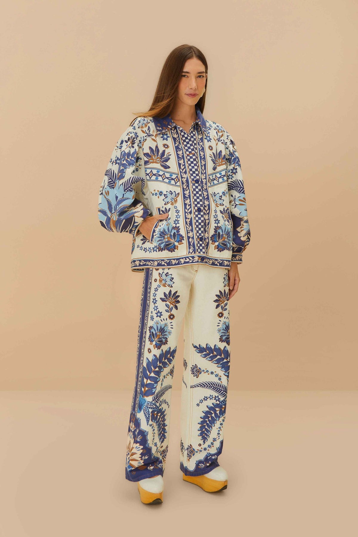 Off-White Encanto Tropical Pants | FARM Rio Women