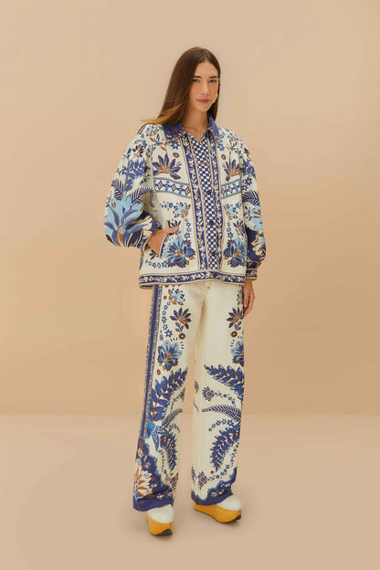Off-White Encanto Tropical Pants | FARM Rio Women
