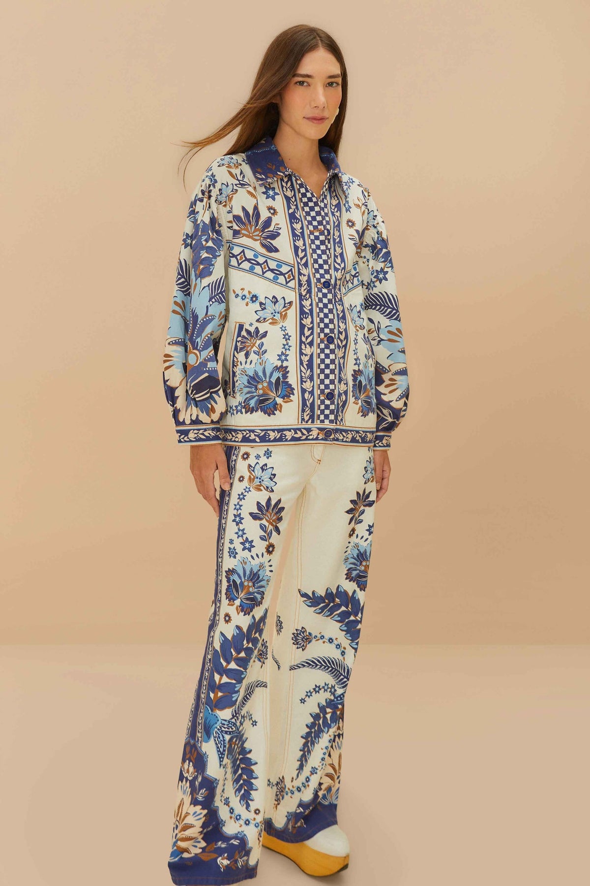 Off-White Encanto Tropical Pants | FARM Rio Women