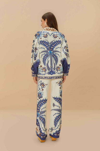 Off-White Encanto Tropical Pants | FARM Rio Women