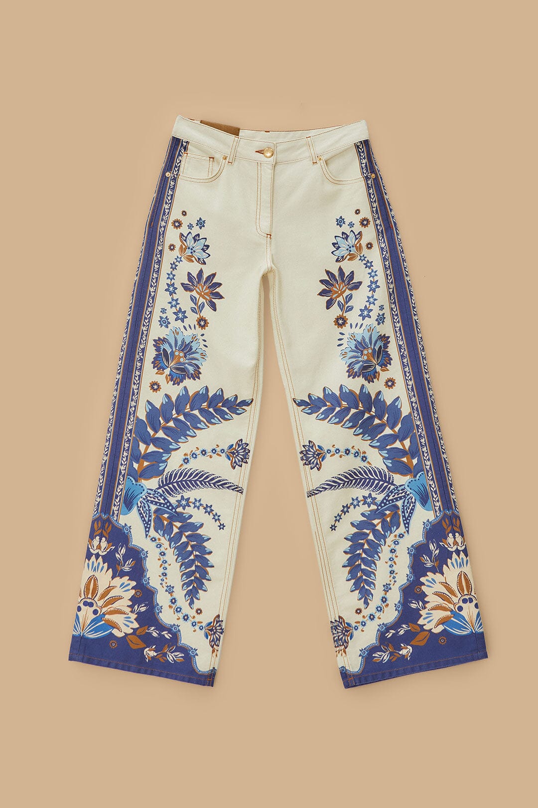 Off-White Encanto Tropical Pants | FARM Rio Women