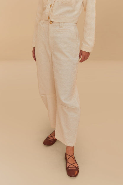 Off-White Twill Laser Carpenter Pants | FARM Rio Women