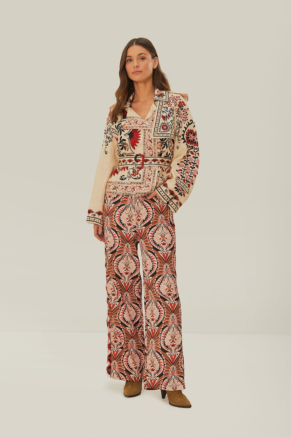 Brown Pineapple Jewelry Pants | FARM Rio Women