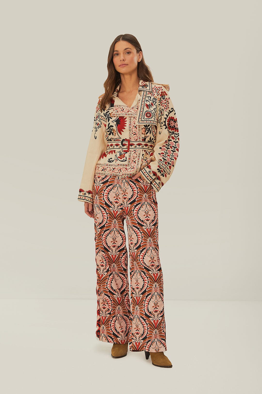 Brown Pineapple Jewelry Pants | FARM Rio Women
