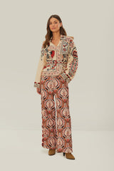 Brown Pineapple Jewelry Pants | FARM Rio Women