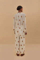 Off-White Anchor Tapestry Embroidered Pants | FARM Rio Women