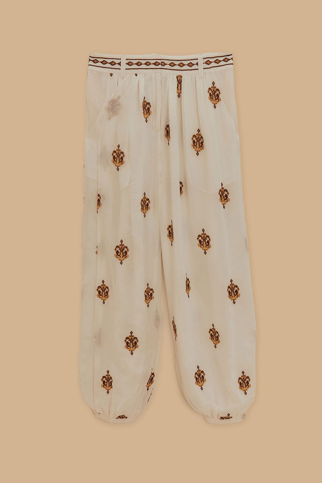 Off-White Anchor Tapestry Embroidered Pants | FARM Rio Women