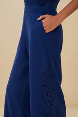 Blue Richelieu LENZING™ ECOVERO™ Euroflax™ Pants | FARM Rio Women