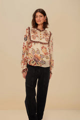 Black Denim Pants | FARM Rio Women