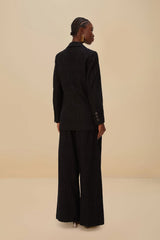 Black Eyelet Pants | FARM Rio Women