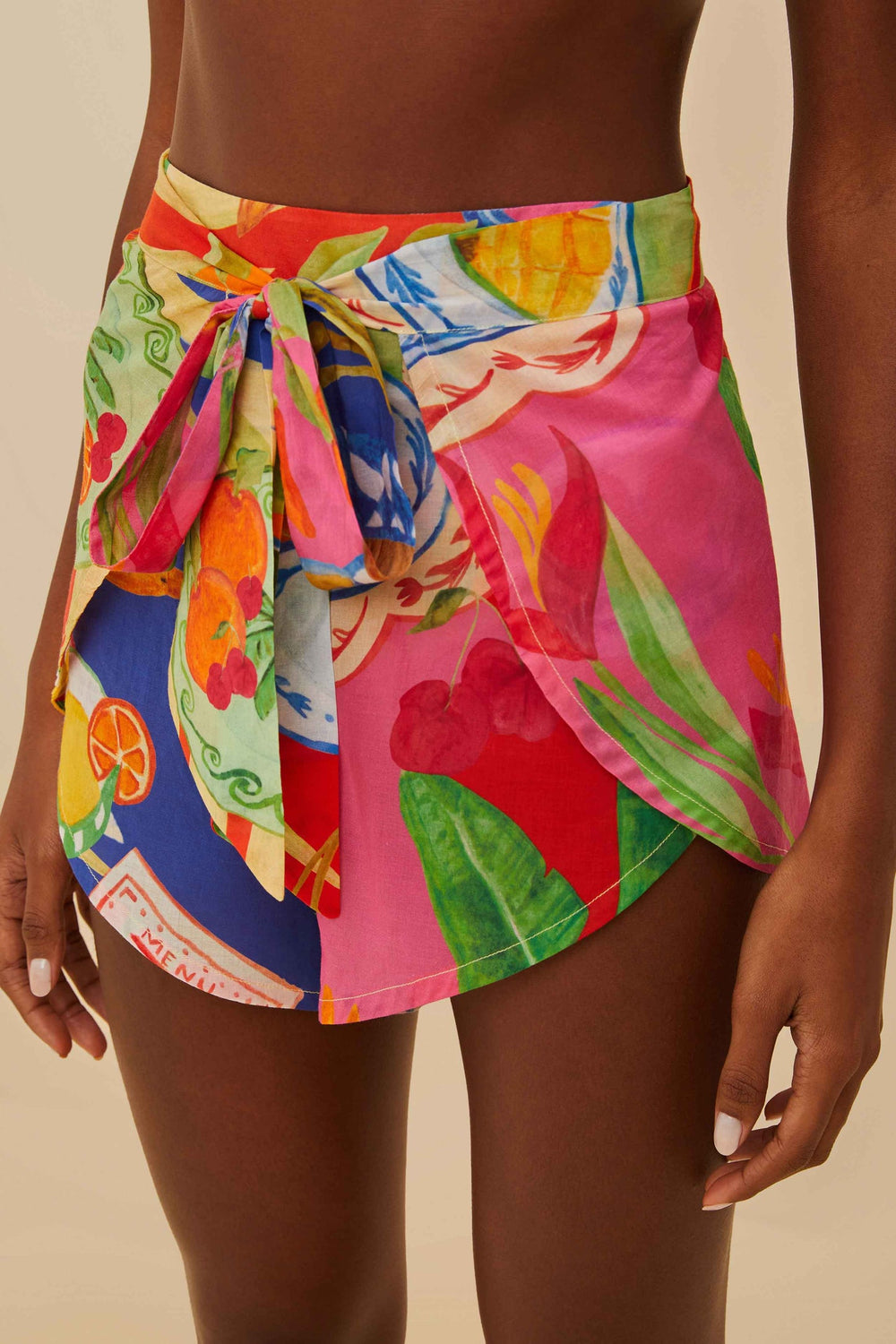 Multicolor Summer Picnic Shorts | FARM Rio Women