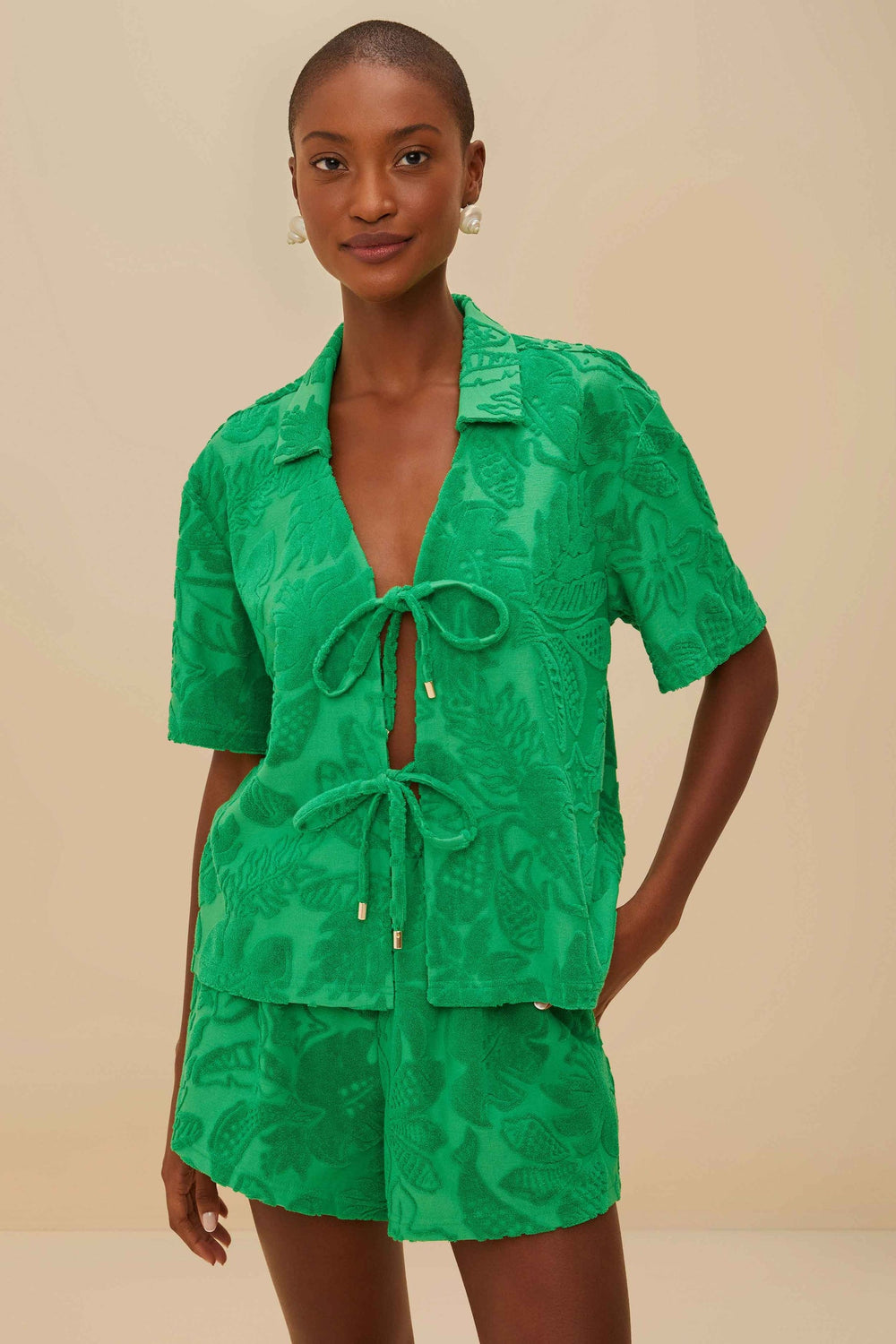 Green River Nature Towel Shorts | FARM Rio Women