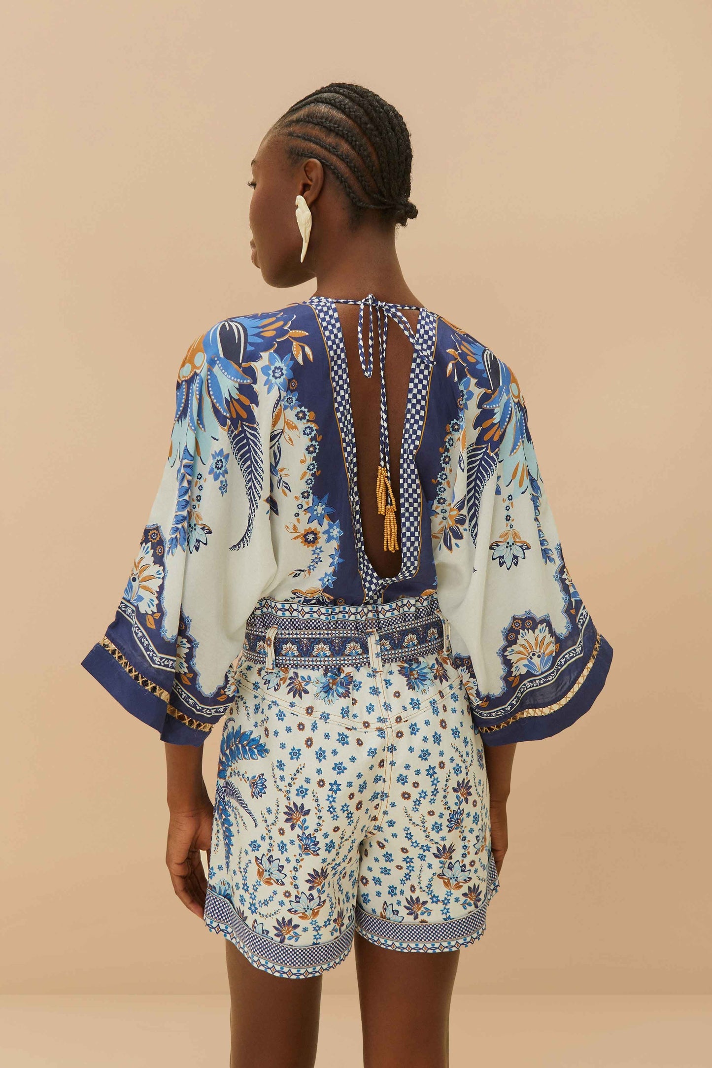 Off-White Encanto Tropical Shorts | FARM Rio Women