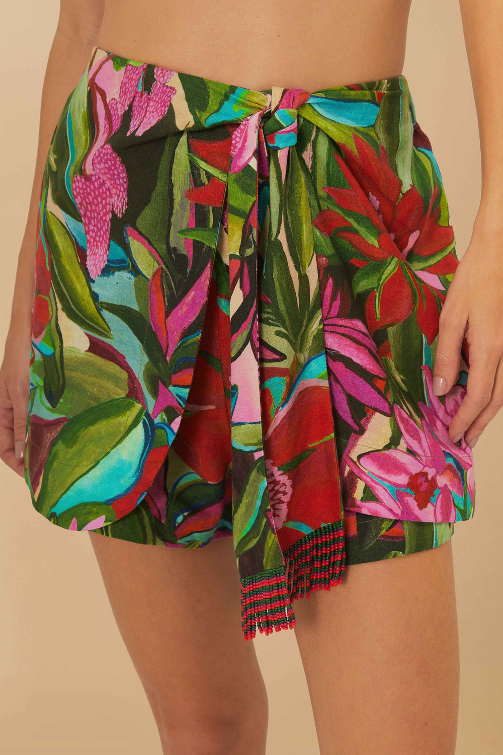 Multicolor Jardin De Reve Shorts | FARM Rio Women