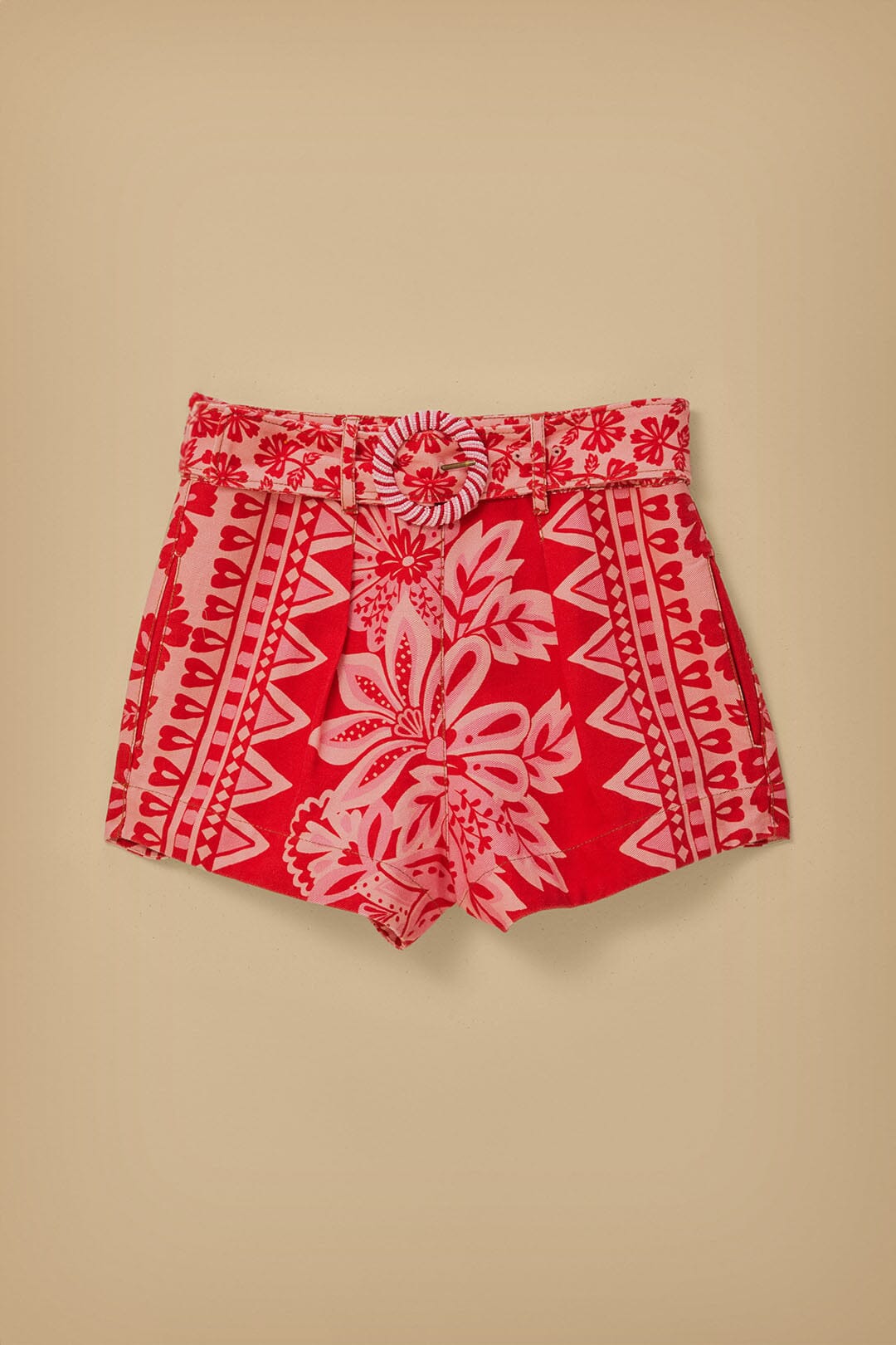 Flora Tapestry Red Shorts | FARM Rio Women