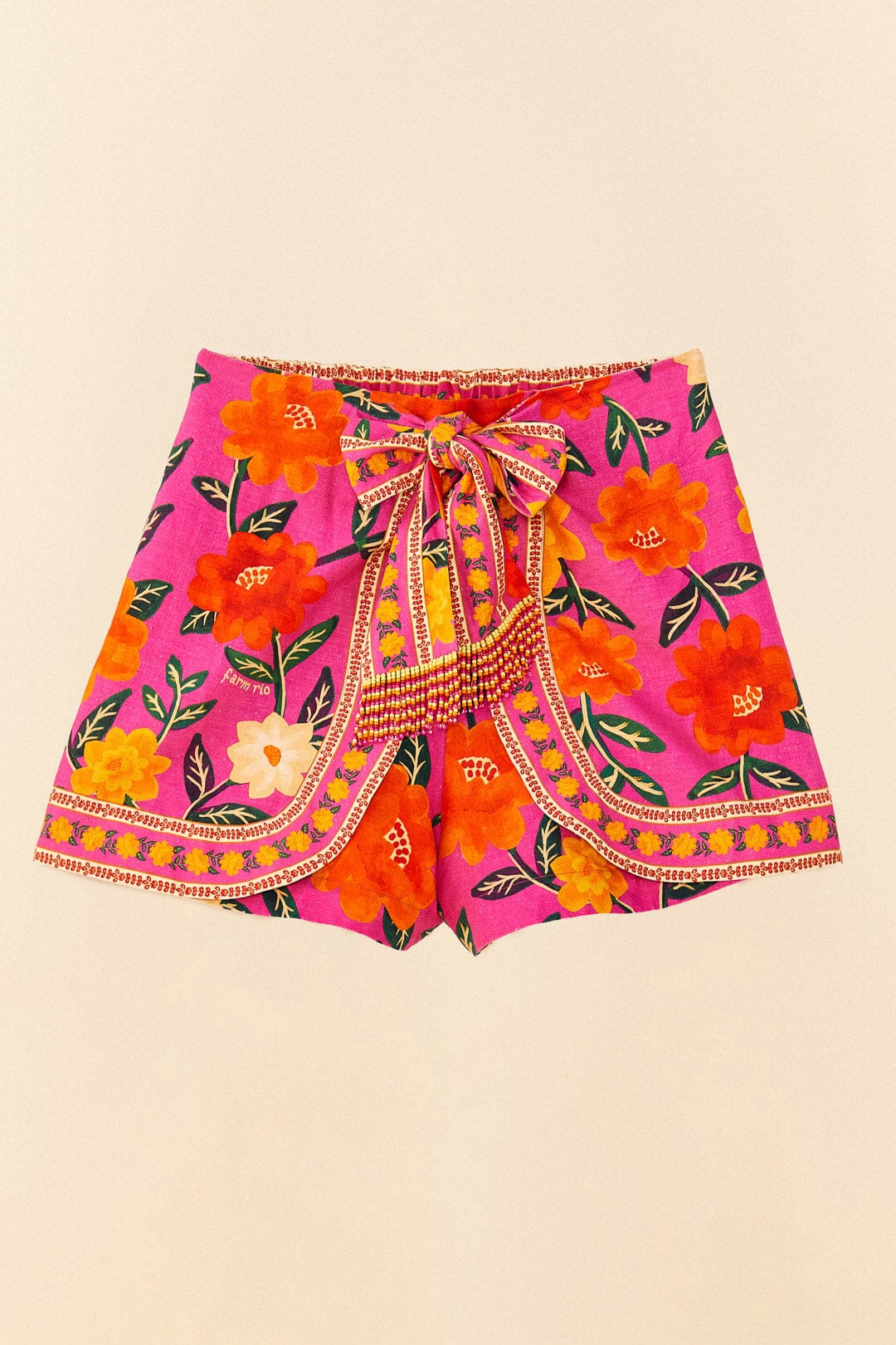 Pink Flower Tapestry Shorts | FARM Rio Women