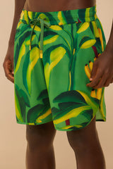Green Banana Aquarela LENZING™ ECOVERO™ Viscose Shorts | FARM Rio Women