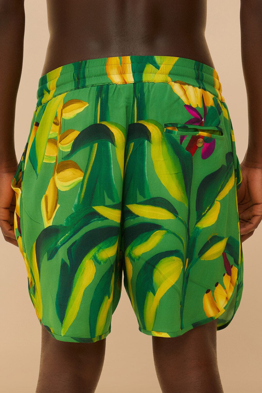 Green Banana Aquarela LENZING™ ECOVERO™ Viscose Shorts | FARM Rio Women
