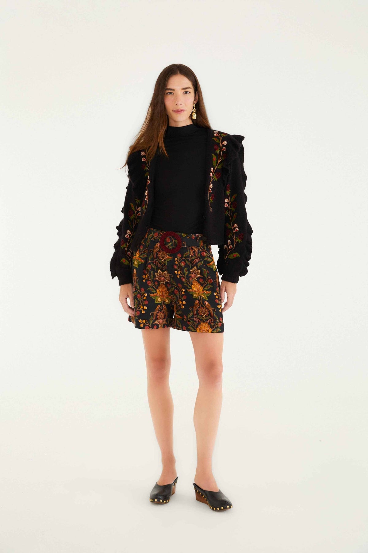 Black Berry Garden Shorts | FARM Rio | FARM Rio Women